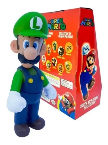 Boneco Luigi Super Mario Bros Grande Original 22cm Parcelamento Sem