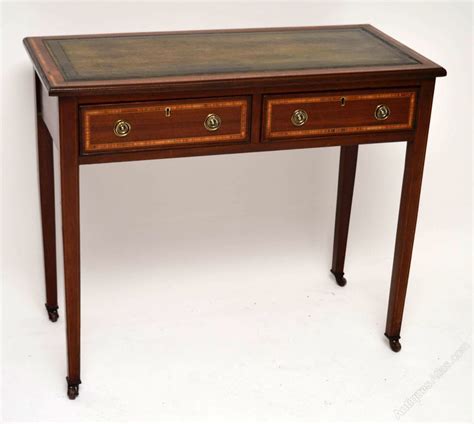 Antique Edwardian Inlaid Mahogany Writing Desk Antiques Atlas