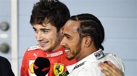 Lewis Hamiltons Beautiful Moment With F1 Rival Charles Leclerc