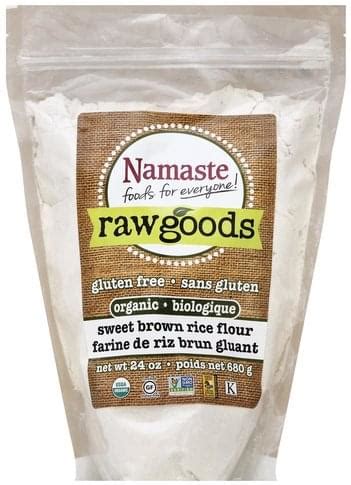 Namaste Foods Sweet Brown Rice Flour - 24 oz, Nutrition Information | Innit