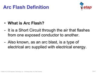 ETAP Arc Flash Introduction PPT