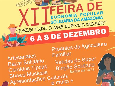 Cáritas promove Feira da Economia Popular Solidária na Praça da Matriz