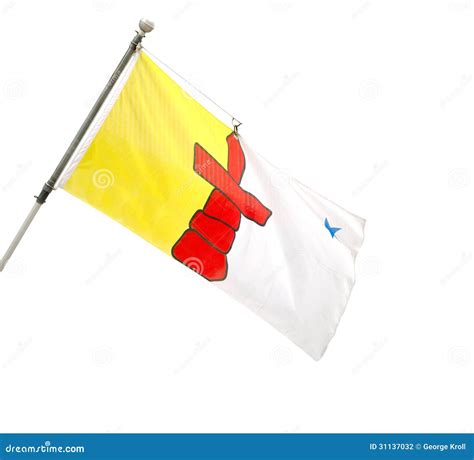 Provincial Flag of Nunavut, Canada. Stock Photo - Image of canada