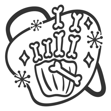 Skeleton Hand Peace Sign Icon Png And Svg Design For T Shirts