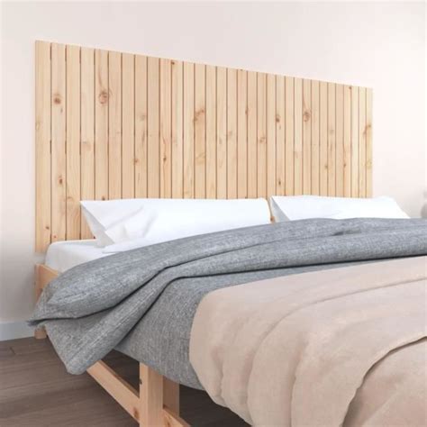 VidaXL Tête de lit murale 204x3x90 cm Bois massif de pin 824878