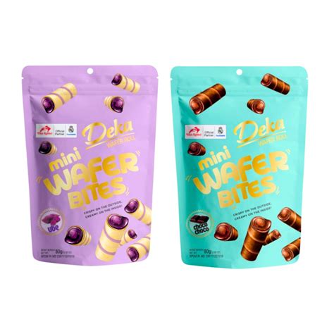 Jual Deka Mini Wafer Bites G Deka Wafer Roll Choco Ube Deka Biskuit