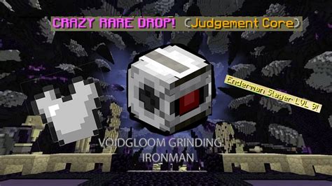 Voidglooms Core Grinding Hypixel Skyblock Ironman Youtube