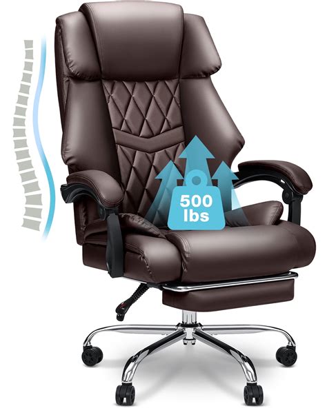 Hoffree Oversized Big And Tall Lbs Executive Office Chair With Foot