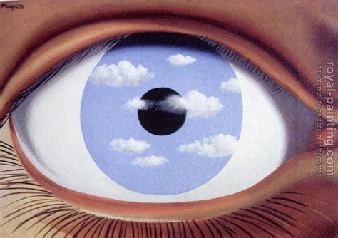 the false mirror II by Rene Magritte | Oil Painting Reproduction