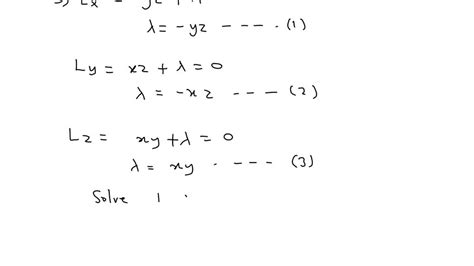 Solvedsolve Using Lagrange Multipliers Find Three Positive Numbers