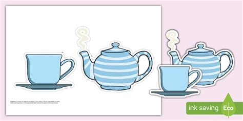 Teacup And Teapot Cut Outs Teacher Made Twinkl