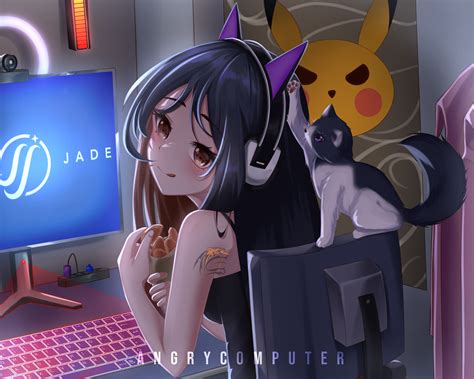 Artstation Gamers Anime Girl