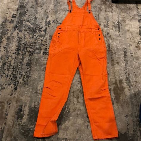 Ksubi | Jeans | Ksubi Orange Denim Baggy Overalls Nwt | Poshmark