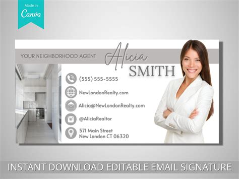 This Editable Email Signature Template Is Just What You Need To Add