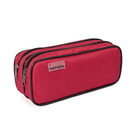 Trousse Rectangulaire OXFORD Double Compartiments Rouge Chez Scoleo