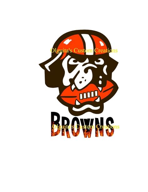 Cleveland Browns Bulldog Image - Etsy