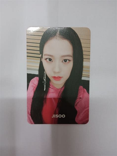 WTS Jisoo Square Up Pink Ver Photocard Hobbies Toys Collectibles