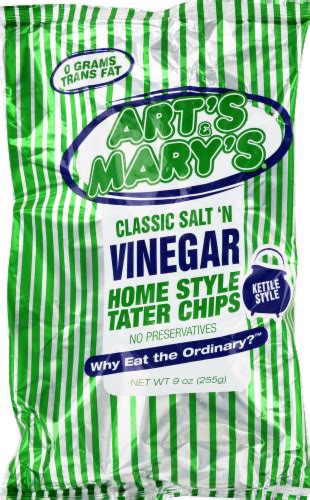 Arts And Marys Classic Salt N Vinegar Tater Chips 9 Oz Kroger