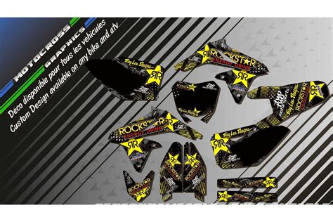 Rockstar Energy Ca D Graphic Kit Suzuki Rmz Custom Graphics Mx