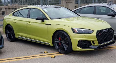 Audi Rs Sportback Stands Out In California With Peridot Green Paint