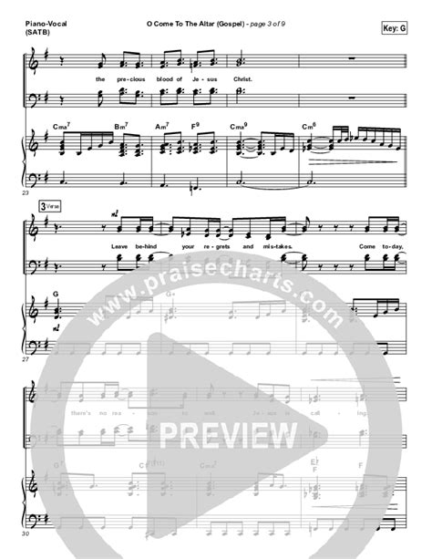 O Come To The Altar (Gospel) Sheet Music PDF (PraiseCharts) - PraiseCharts