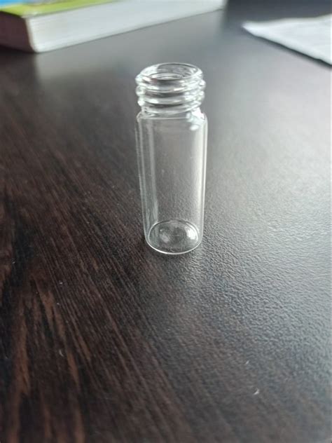 Transparent 3 ML Plane Neck Homeopathic Glass Vials For Storage