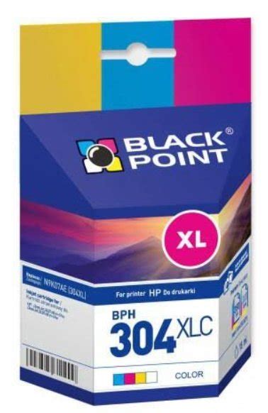 BLACK POINT Do HP 304 XL N9K07AE Kolorowy 15 Ml BPH304XLC Tusz Niskie