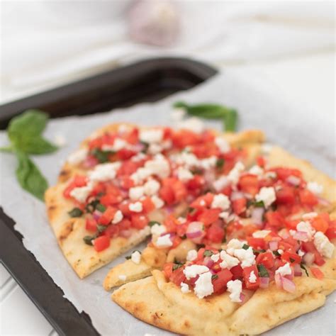 Tomato Feta Bruschetta Flatbread Nick Alicia