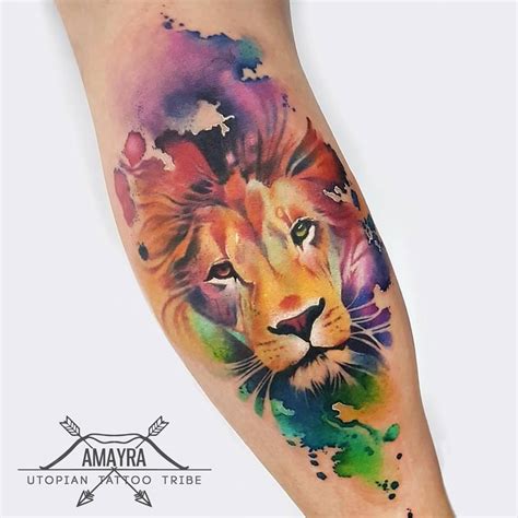 Top Imagen Leones Acuarela Tatto Abzlocal Mx