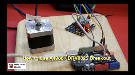 How To Use A Drv Stepper Motor Drive Control Board Youtube