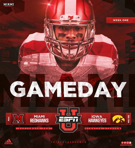 Miami Football Game Day Graphics - Week by Week on Behance