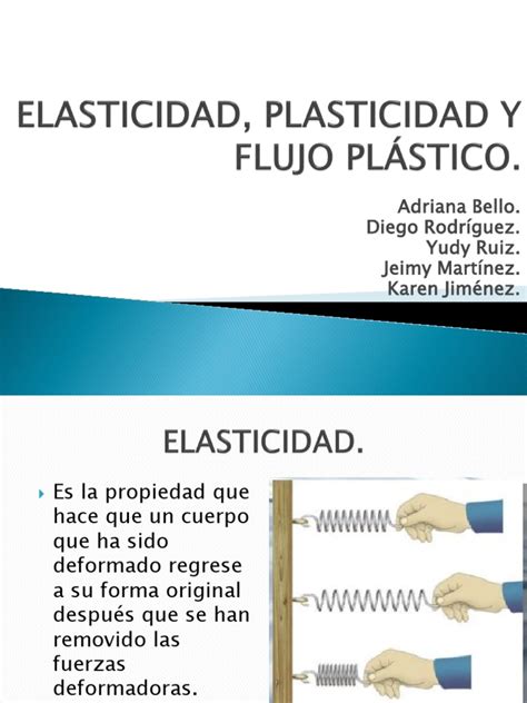 Elasticidad Plasticidad Y Flujo Plástico El Módulo De Young