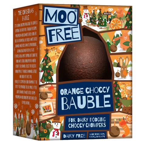 Moo Free Orange Chocolate Bauble - Green Valley Trading Co.