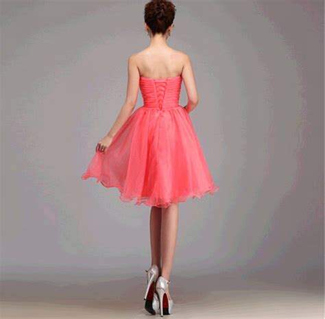 Elegant Short Mini Bridesmaid Prom Party Evening Dress For Wedding On