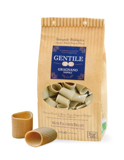 Mezzi Paccheri Rigati Integrali Bio G Pasta Di Gragnano Di Alta Qualit