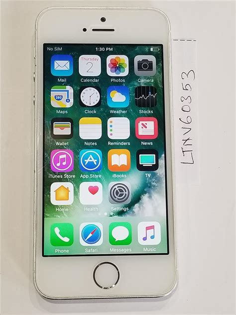 Apple IPhone 5S AT T Silver 16GB A1533 LTNV60353 Swappa