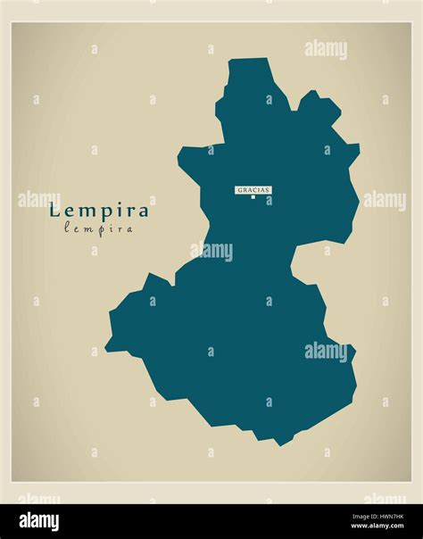 Modern Map Lempira Hn Stock Vector Image And Art Alamy