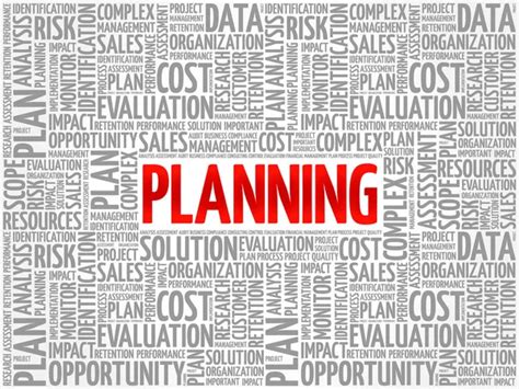 Planning Word Cloud Stock Vector By ©dizanna 116207356