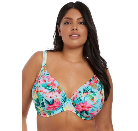 ELOMI SWIM ALOHA UW PLUNGE BIKINI TOP Boutique Bielizny Sklep Z