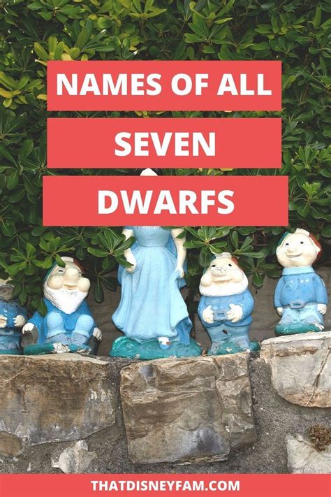 Garden Seven Dwarfs Names Disney Movies Disney Characters Facts You