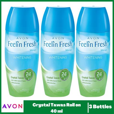 Avon Feelin Fresh Anti Perspirant Roll On Deodorant Crystal Tawas