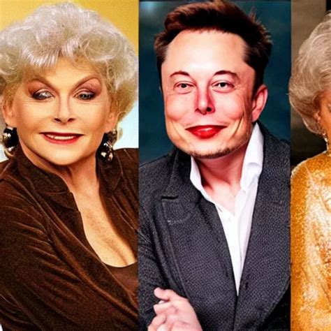 Elon Musk Guest Starring On Golden Girls Stable Diffusion