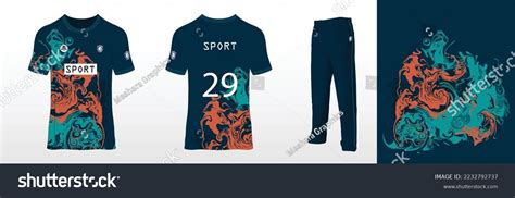 Vector Sports Team Kit Uniform Design Stock Vector (Royalty Free ...