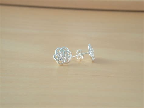 925 Celtic Knot Earrings/Sterling Silver Celtic Knot Stud Earrings ...