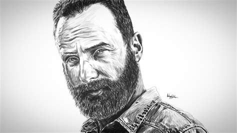 Rick Grimes ~ Drawing : r/thewalkingdead