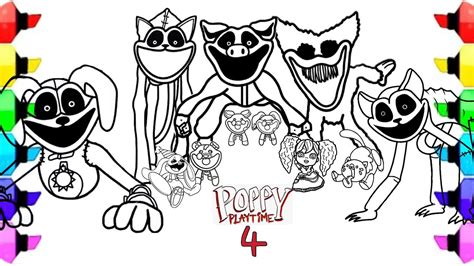 Poppy Playtime Chapter 4 Coloring Pages How To Color New Characters