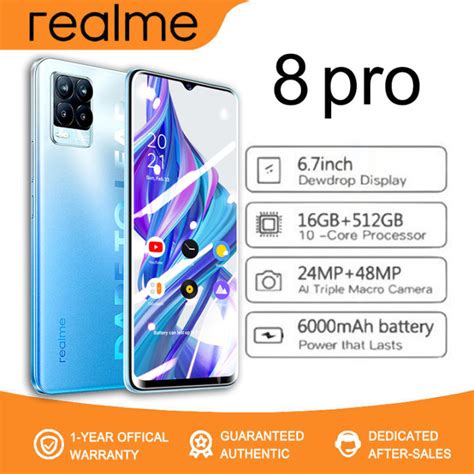 Cellphone Realme 8 Pro Smartphone Android Mobile Phone 16512gb 6000mah