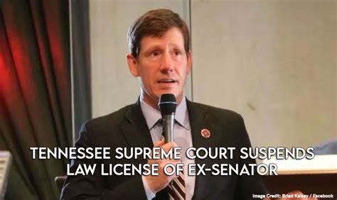 Tennessee Supreme Court Suspends Law License Of Ex Senator Tennessee