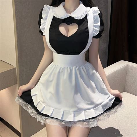 Jual Hiqualitygoods Cosplay Lingerie Kostum Maid Sexy Dress Pakaian