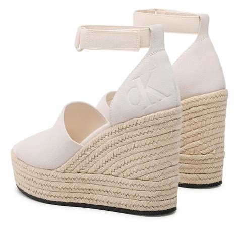 Espadrile Calvin Klein Jeans Wedge Sandal Wide Su Con Yw Yw